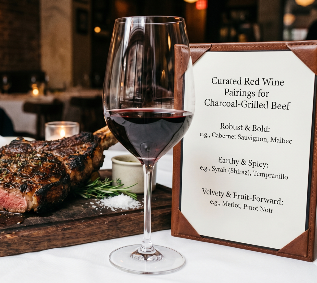 Best Red Wine Pairings for Charcoal Grilled Beef