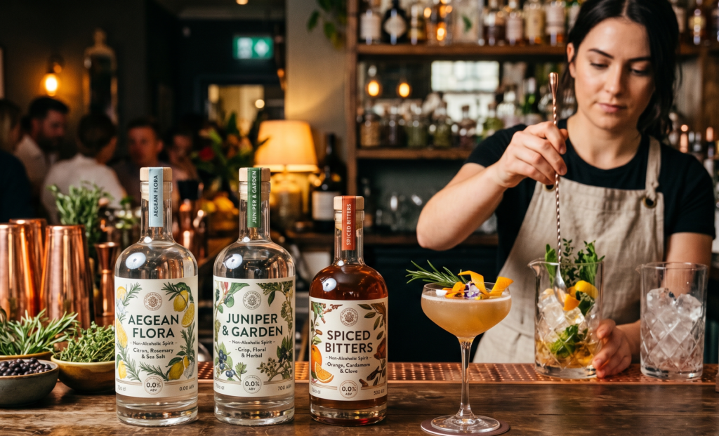Non Alcoholic Botanical Spirits for Craft Cocktails
