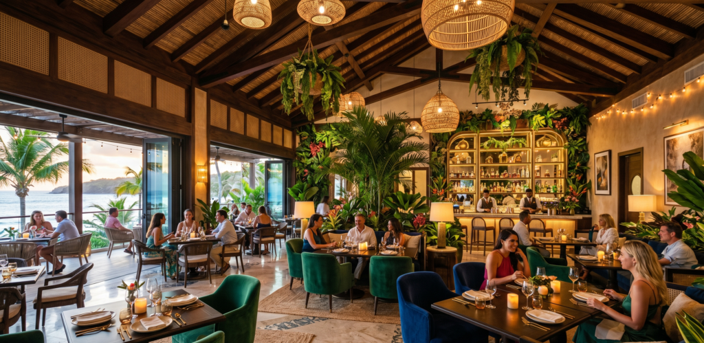 Tropical Restaurant Interior Design for Luxury Spaces