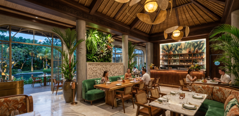 Tropical Restaurant Interior Design for Luxury Spaces