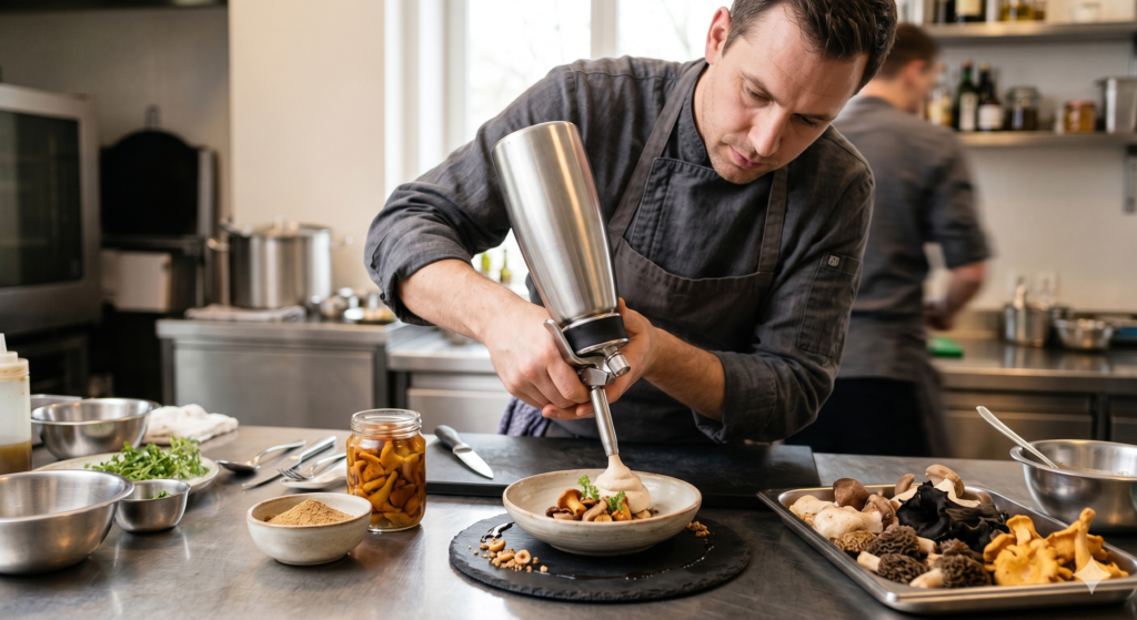 Using Wild Mushrooms in Fine Dining Espuma Recipes