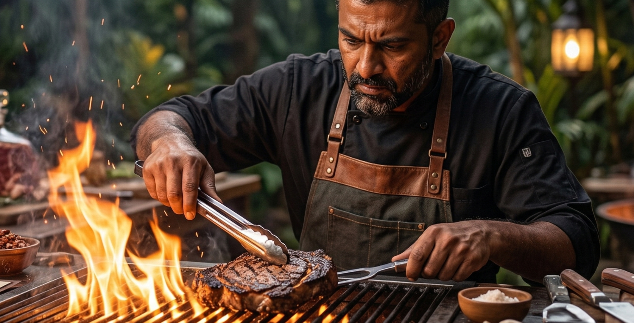 the fire and grill chef