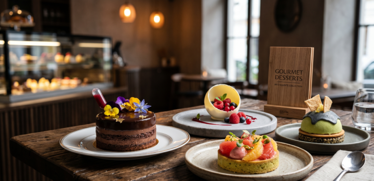 low sugar gourmet desserts with acidic flavour profiles