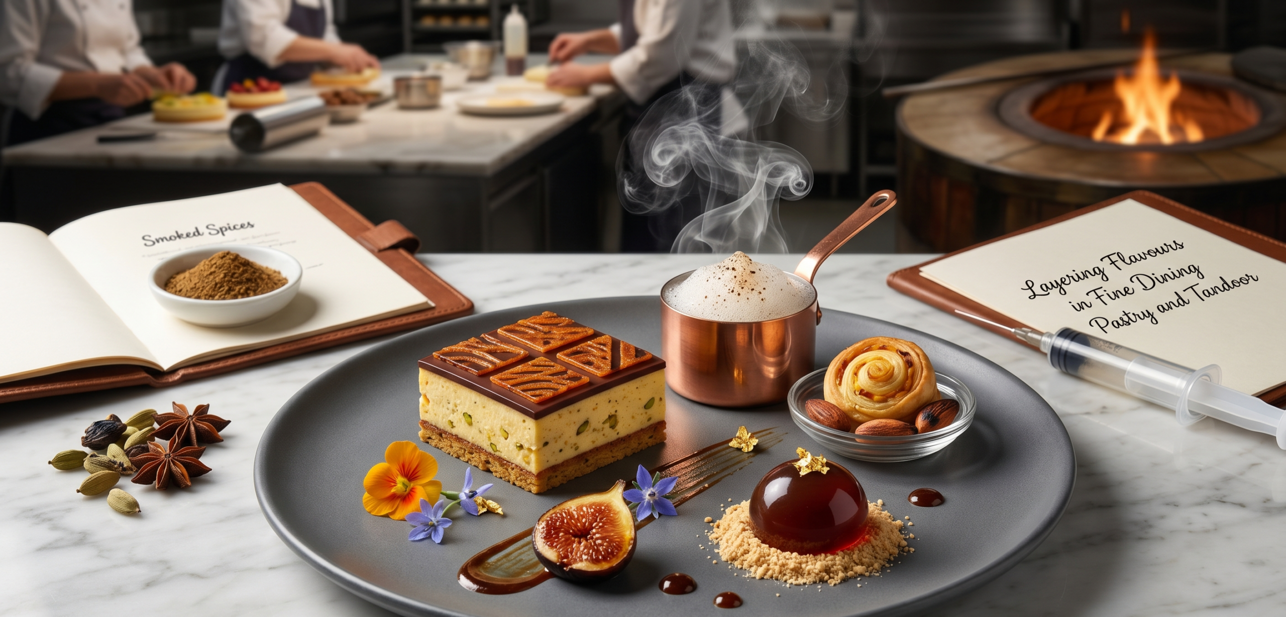 Layering Flavours in Fine Dining Pastry and Tandoor